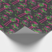 Grappige Kerst Elf Kabouter Cadeaupapier (Hoek)