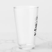 Grappige Kerst Elf liet me het doen Grappig Retro Glas (Rechts)