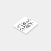 Grappige Kerst Elf liet me het doen Grappig Retro  Post-it® Notes (Schuin)