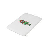 Grappige Kerst Elf St Bernard Dog Saint Bernard Badmat (Gekanteld)