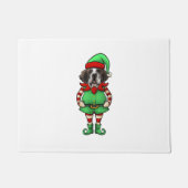 Grappige Kerst Elf St Bernard Dog Saint Bernard Deurmat (Voorkant)