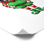 Grappige Kerst Elf St Bernard Dog Saint Bernard Poster (Hoek)