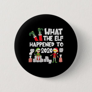Grappige Kerst Elf - Wat is er toch met de Elf geb Ronde Button 5,7 Cm
