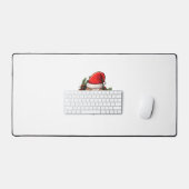 Grappige kerst Engelse Bulldog Bureaumat (Keyboard & Muis)