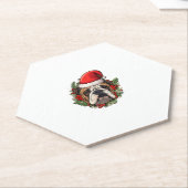Grappige kerst Engelse Bulldog Kartonnen Onderzetters (Schuin)
