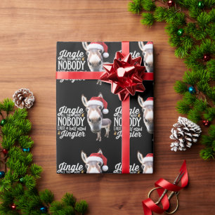 Grappige Kerst-ezel liefhebbers boerderij vakantie Cadeaupapier