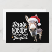 Grappige Kerst-ezel liefhebbers boerderij vakantie Feestdagenkaart (Voorkant / Achterkant)