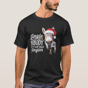 Grappige Kerst-ezel liefhebbers boerderij vakantie T-shirt