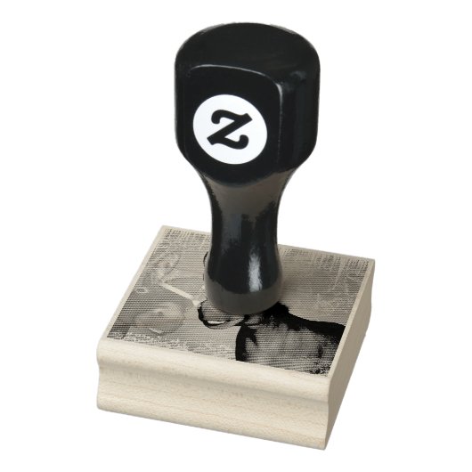 Grappige kerst ezel met kerst pet rubberstempel (Stempel)