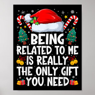 Grappige kerst familie kerstmis wordt gerelateerd poster