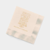 Grappige Kerst Feestdagen Corporate Gepersonalisee Folie Servetten (Links)