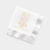 Grappige Kerst Feestdagen Corporate Gepersonalisee Folie Servetten (Links)