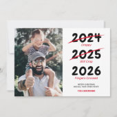 Grappige Kerst Foto Feestdagenkaart (Voorkant)