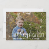 Grappige kerst-foto kaart Vakantiekaart Kinderen (Voorkant)