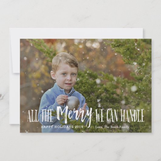 Grappige kerst-foto kaart Vakantiekaart Kinderen (Voorkant)