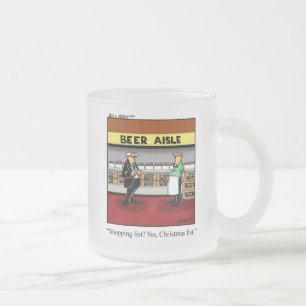 Grappige kerst Frosted Beer Mok