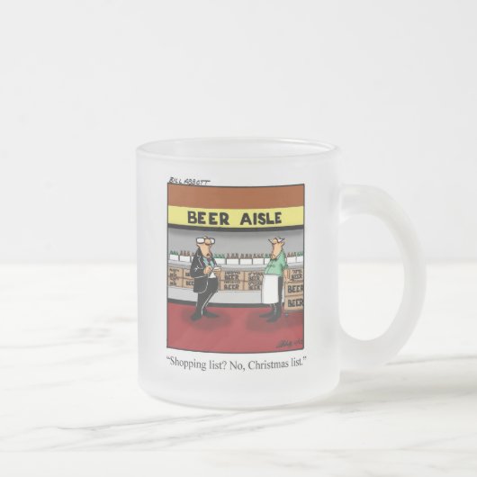 Grappige kerst Frosted Beer Mok (Rechts)