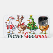 Grappige kerst Gekke gans Case-Mate iPhone Case (Achterkant (horizontaal))
