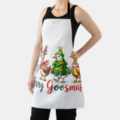 Grappige kerst Gekke gans Schort (Insitu)