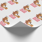 Grappige Kerst: Gingerbread Enorme Snickerdoodle Cadeaupapier (Hoek)