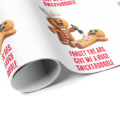 Grappige Kerst: Gingerbread Enorme Snickerdoodle Cadeaupapier (Rol Hoek)