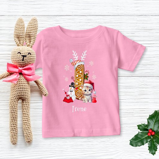 Grappige Kerst Gingerbread Letter I Girl