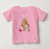 Grappige Kerst Gingerbread Letter I Girl (Voorkant)
