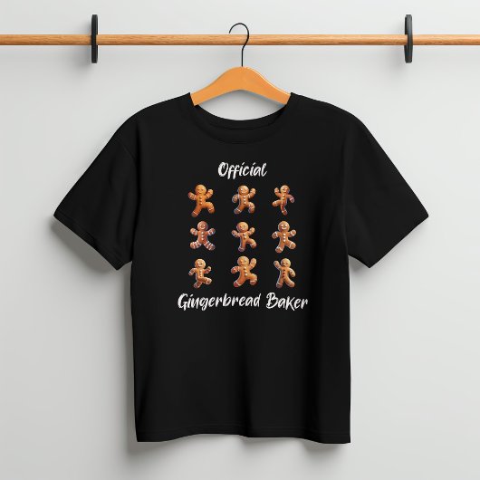 Grappige Kerst Gingerbread Man voor Baker T-shirt