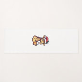 Grappige kerst Giraffe met bierstrip Yogamat (Voorkant (horizontaal))