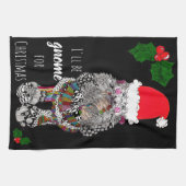Grappige Kerst Gnome Keuken Handdoek (Horizontaal)