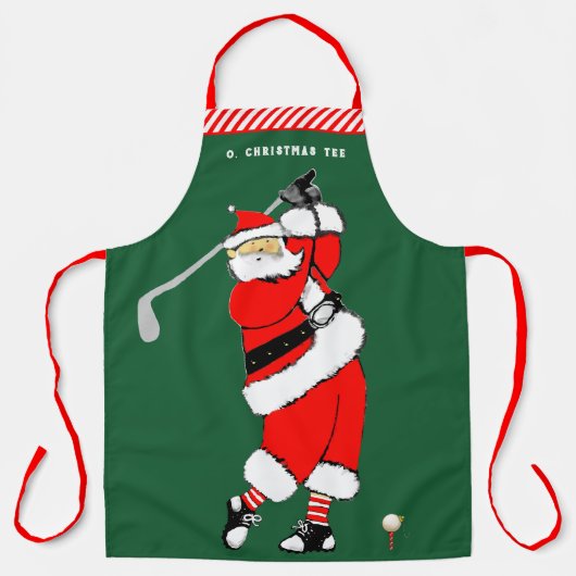Grappige Kerst Golf Schort (Voorkant)