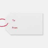 Grappige Kerst Grijze Kat Cadeaulabel (Achterkant Horizontaal)