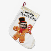 Grappige kerst grote kerstsok (Voorkant (Hangend))
