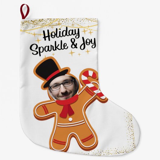 Grappige kerst grote kerstsok (Voorkant)