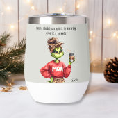 Grappige Kerst Grumpy Green Bont Vrouwen-Mom