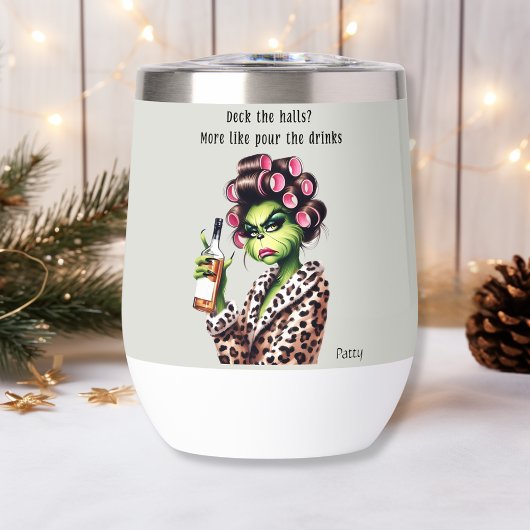 Grappige Kerst Grumpy Green Bont Vrouwen-Mom