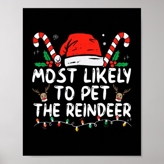 Grappige kerst het meest waarschijnlijk om de rend poster (Voorkant)