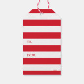 Grappige Kerst Hond Likks Pool Cadeaulabel (Achterkant)