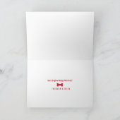 Grappige Kerst Hond met Hond's Foto & Krans Feestdagen Kaart (Binnen)