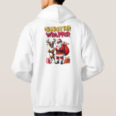 Grappige kerst hoodie - Gangster Wrapper Santa (Achterkant)