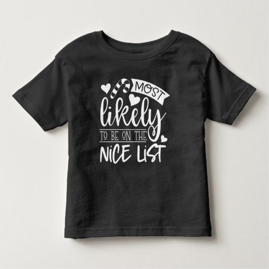 Grappige kerst hoogstwaarschijnlijk op leuke lijst kinder shirts (Voorkant)