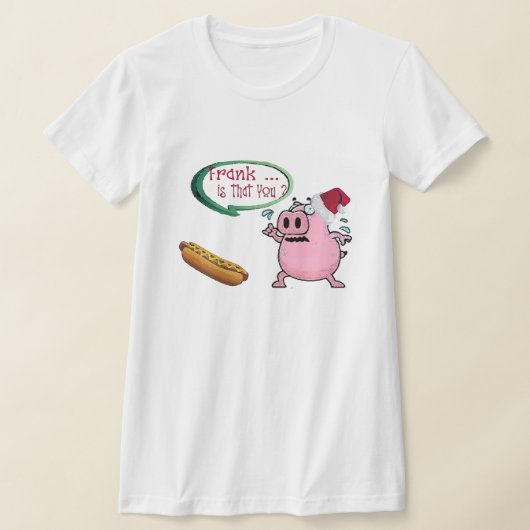 Grappige kerst Hot Dog BBQ Humor T-shirt (Laagn)