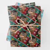 Grappige Kerst Huisdieren Gift Inpakpapier Vel (In situ)