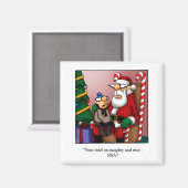 Grappige Kerst Humor Koelkastmagneet Magneet (Voorkant / Achterkant)