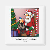 Grappige Kerst Humor Koelkastmagneet Magneet (Voorkant)