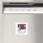 Grappige kerst Humor magneet (Insitu (Vaatwasser))