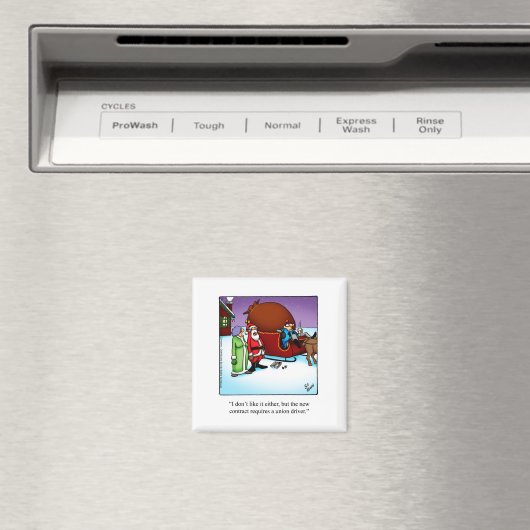 Grappige kerst Humor magneet (Insitu (Vaatwasser))