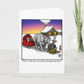Grappige Kerst Humor Wenskaart Kaart (Voorkant)