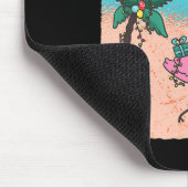 Grappige kerst in juli flamingo kerst in juli muismat (Hoek)