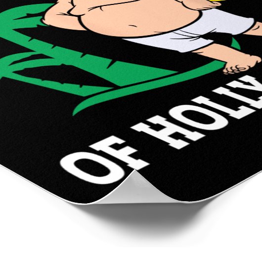 Grappige kerst in juli heet als Santa Summer Party Poster (Hoek)